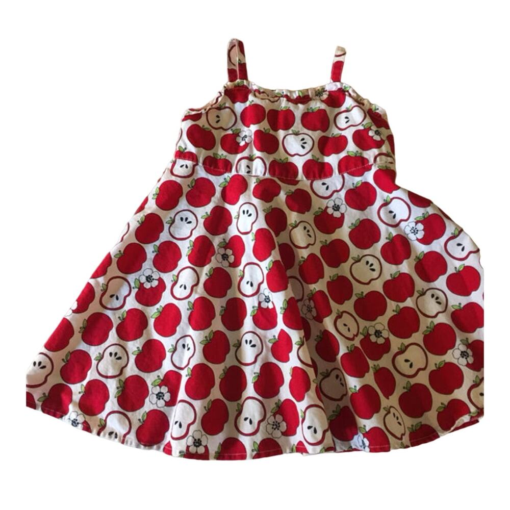 GYMBOREE Adorable Apple Print Twirl Dress & Bloomers Sz. 6-12M EUC  Comfort - Picture 14 of 14